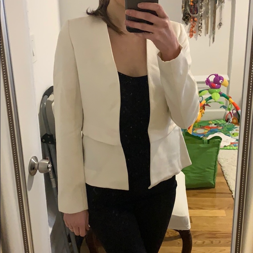 Club Monaco cream blazer